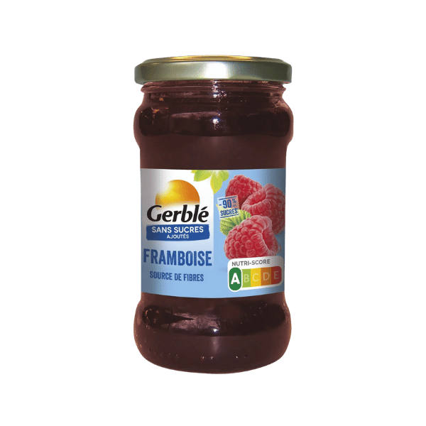 Confiture de framboise sans sucres ajoutés - 320g