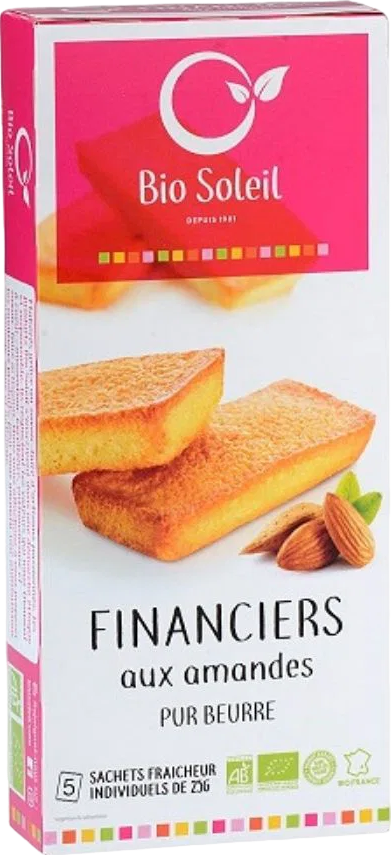 Financiers pur beurre aux amandes bio - 125g