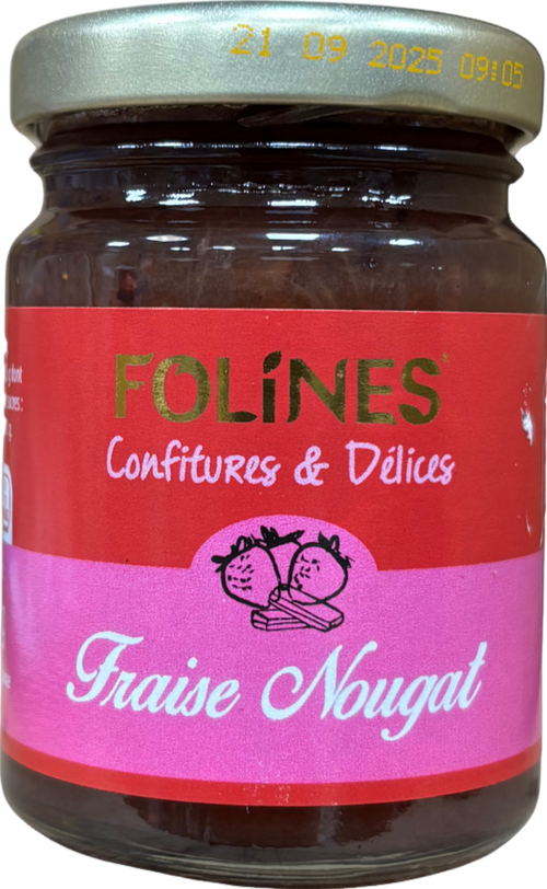 Confiture fraise nougat - 110g