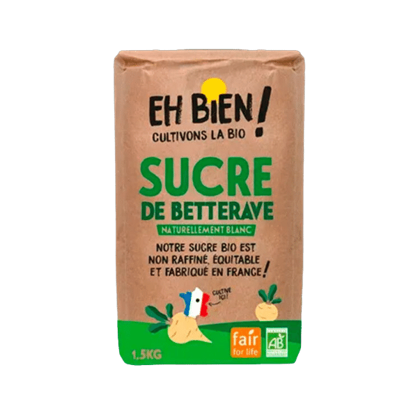 Eh Bien - Sucre de betterave bio - 1,5kg