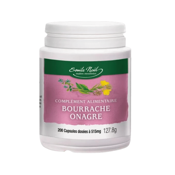 Émile Noël - Bourrache 515mg onagre bio - 200 capsules marines