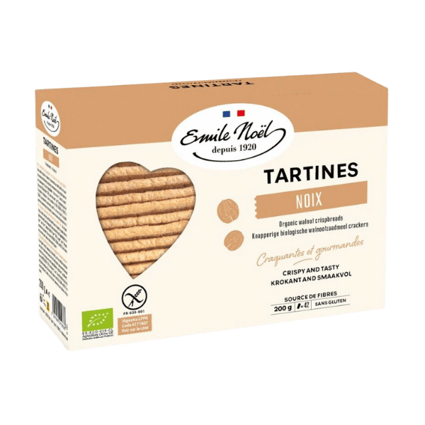 Émile Noël - Tartines sans gluten noix bio - 2x100g