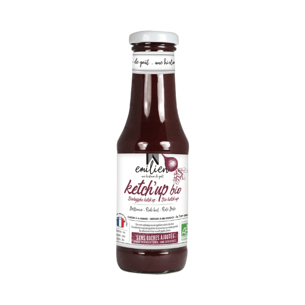 Émilien - Ketchup de betterave sans sucre bio - 360g