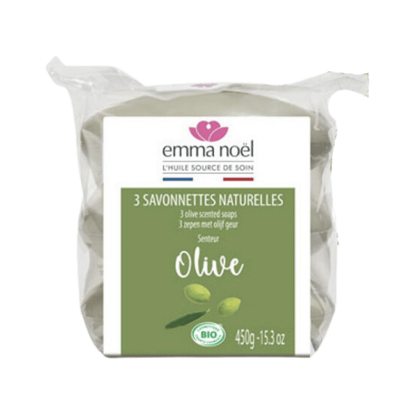 Emma Noël - Savonnettes olive bio - 3x150g