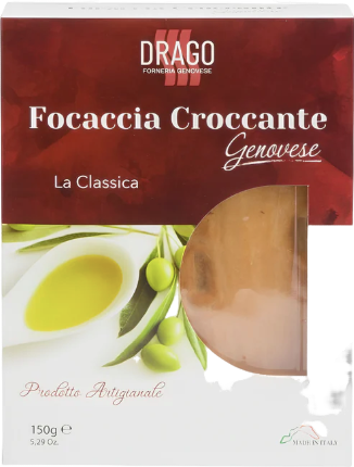 Focaccia croquante goût pizza - 150g