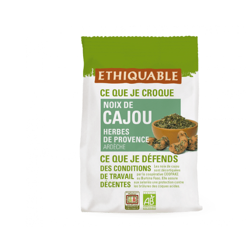 Ethiquable - Noix de cajou herbes de Provence bio - 100g