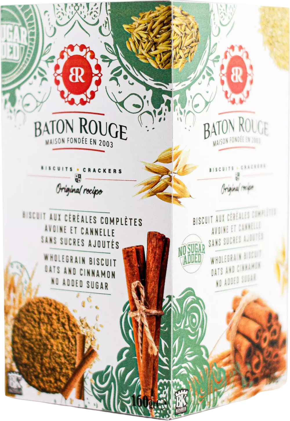 Biscuits avoine complet et cannelle - 160g