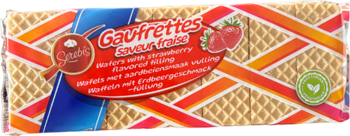Gaufrettes à la fraise - 200g