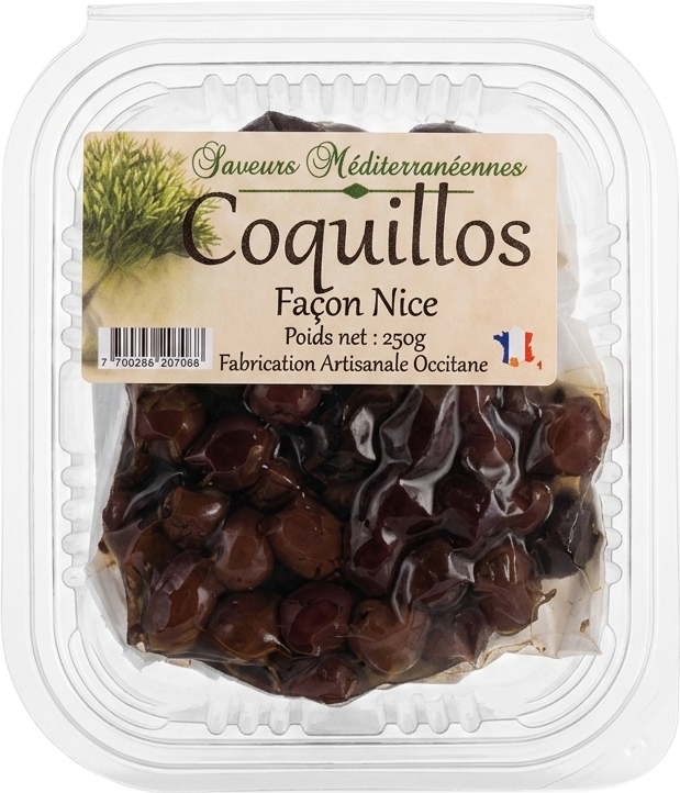 Olives coquillos façon Nice - 250g