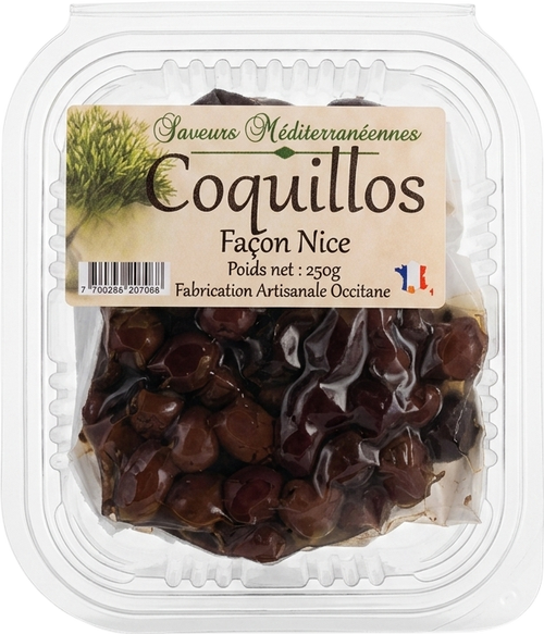 Olives coquillos façon Nice - 250g