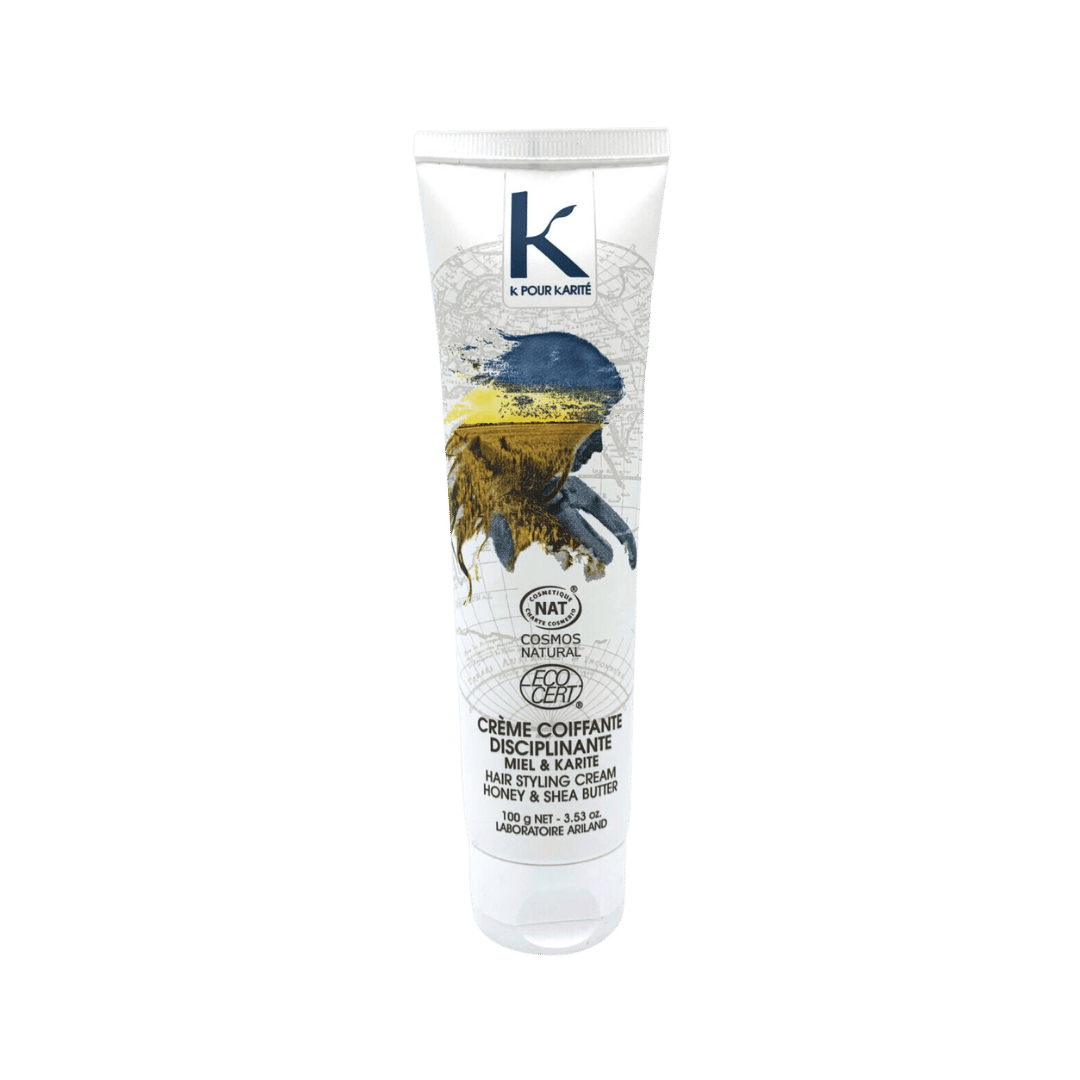 Crème coiffante disciplinante miel et karité - 100g - K pour Karité