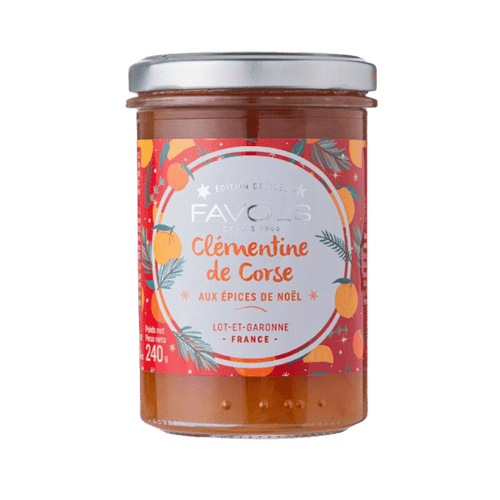 Favols - Confiture de Clémentine de Corse aux épices de Noël - 250g