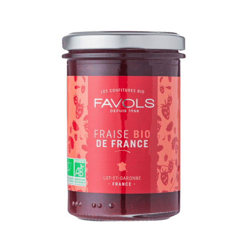 Favols - Confiture de fraise de France bio - 250g