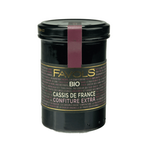 Favols - Confiture extra de cassis de France bio - 250g