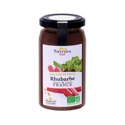 Favols - Confiture extra de rhubarbe de France bio - 250g