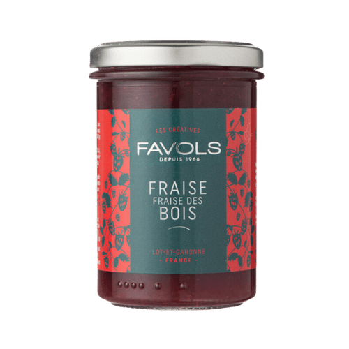 Favols - Confiture fraise et fraise des bois - 250g