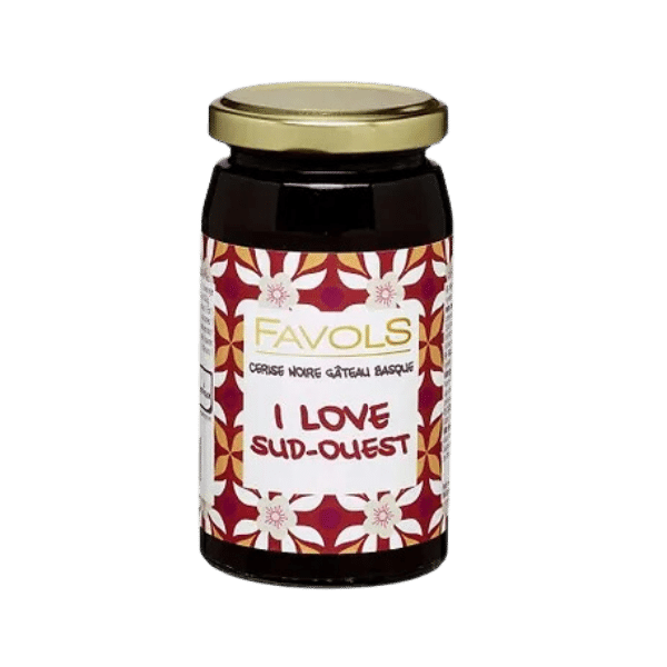 Favols - Confiture I Love Sud - Ouest Cerise noire et gâteau Basque - 260g