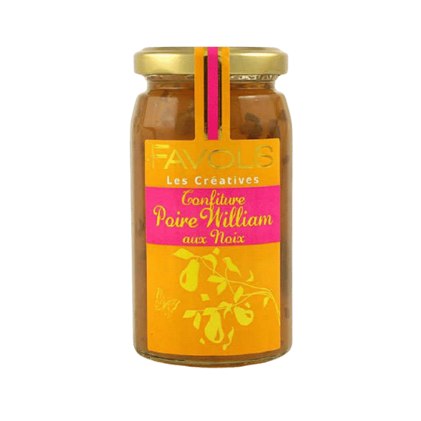 Favols - Confiture poire William aux noix - 270g