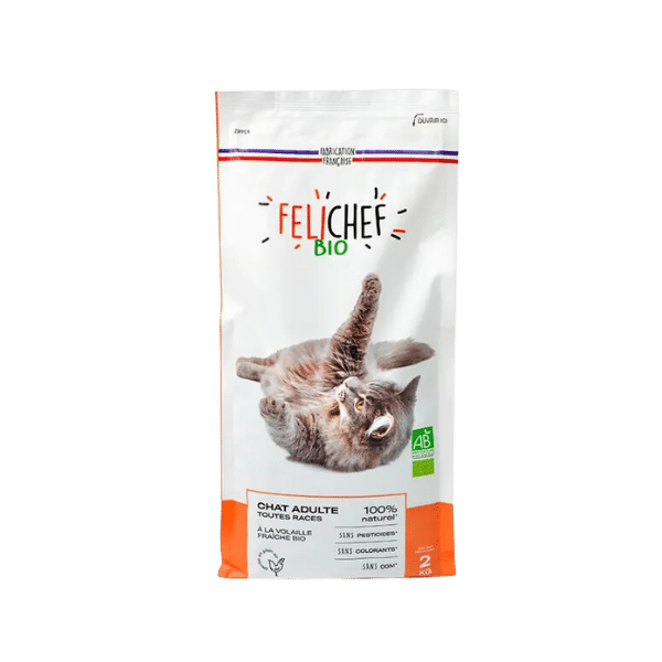 Felichef - Croquettes pour chat adulte bio - 2kg
