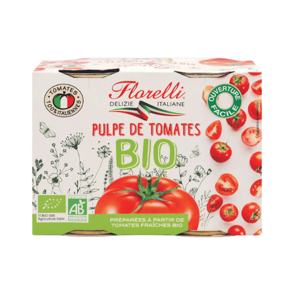 Florelli - Pulpe de tomates Bio - 2x400g