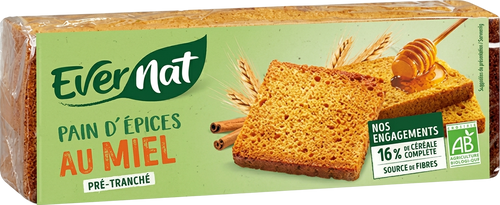 Pain d'épices au miel bio - 300g