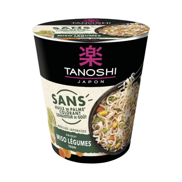 Cup Nouilles Sans Color Legumes - 68g - Tanoshi