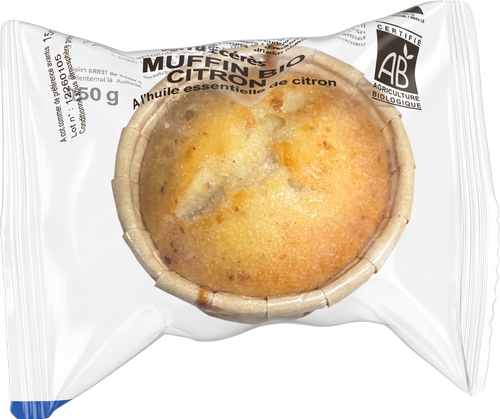 Muffin à l'huile essentielle de citron bio - 50g