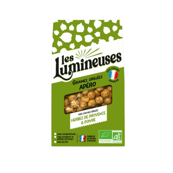Pois chiche grillés herbes de Provence et poivre bio - 90g