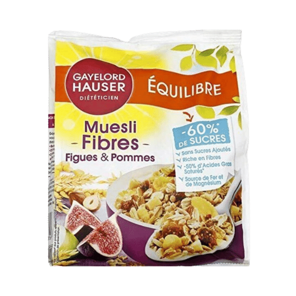 Gayelord Hauser - Muesli fibres figues & pommes bio - 375g