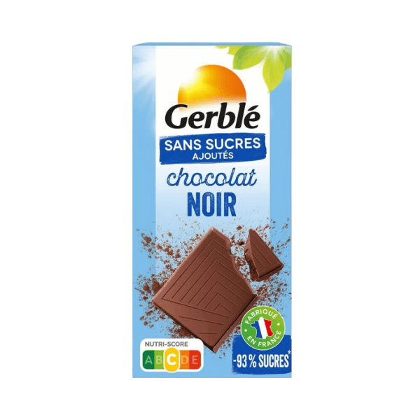 Gerblé - Chocolat noir sans sucres ajoutés - 80g