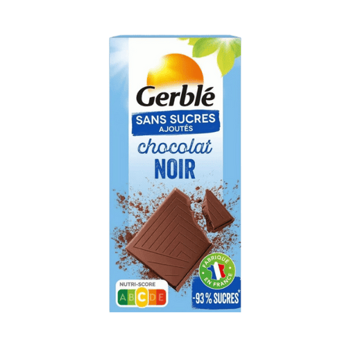 Gerblé - Chocolat noir sans sucres ajoutés - 80g
