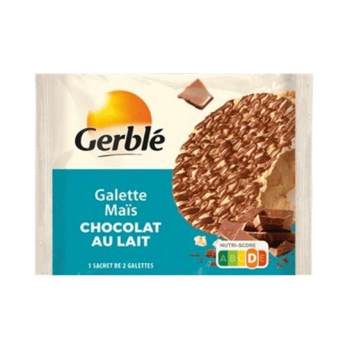 Gerblé - Galettes de maïs au chocolat au lait - 31g