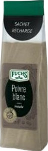 Recharge poivre blanc moulu - 50g