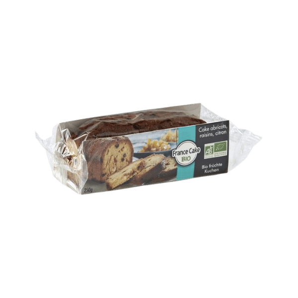 Cake abricot raisins citron bio - 250g - France Cake Tradition