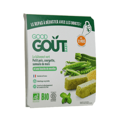 Good Goût - Bâtonnets verts petit pois courgette semoule de maïs - 120g