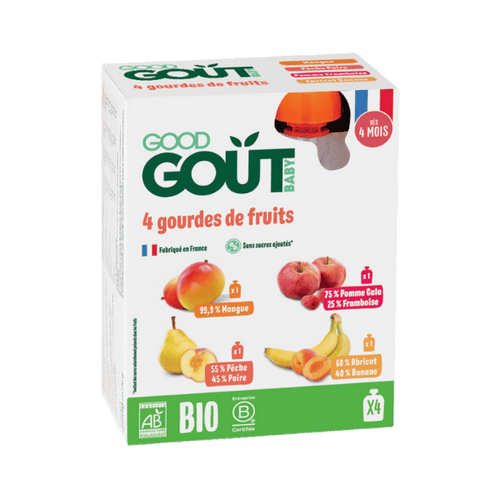 Good Goût - Gourdes de fruits - 4x120g