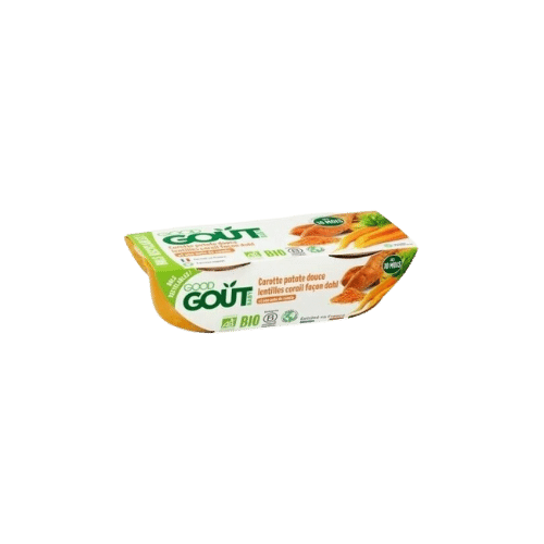 Good Goût - Plat aux carottes, patate douce et lentilles corail façon dahl bio - 2x190g