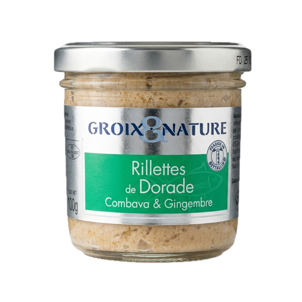 Grois et Nature - Rillettes de dorade combava et gingembre - 100g - 3760056413885