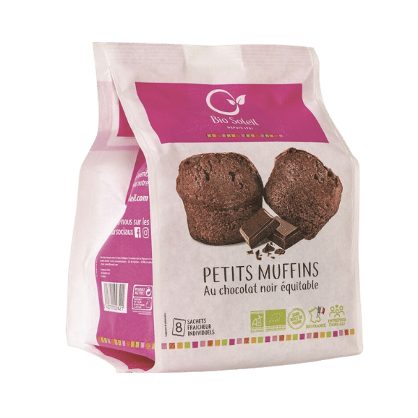 Muffins au chocolat noir bio - 224g