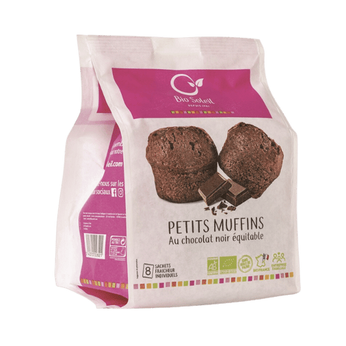 Muffins au chocolat noir bio - 224g