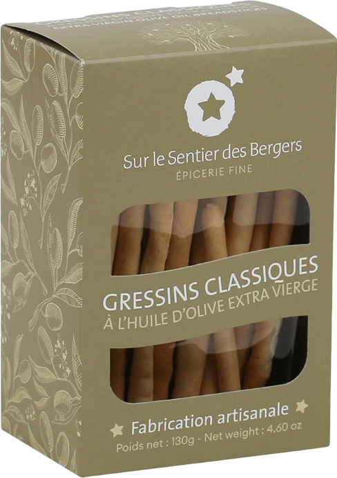 Gressins à l'huile d'olive extra vierge - 130g