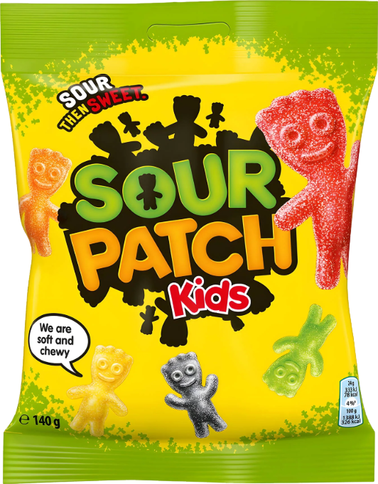 Bonbons acidulés aux fruits - 140g