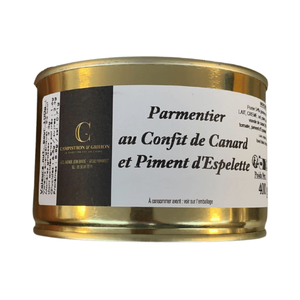 Parmentier au confit de canard et sa purée à l’ancienne - 400g