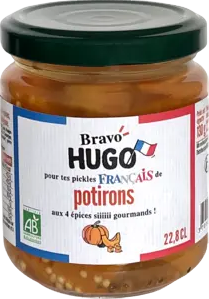 Pickles de potirons aux 4 épices bio - 228ml