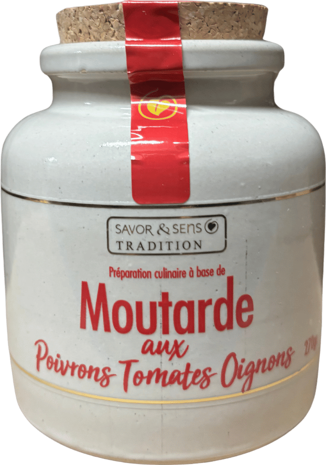 Moutarde aux poivrons tomates oignons - 270g