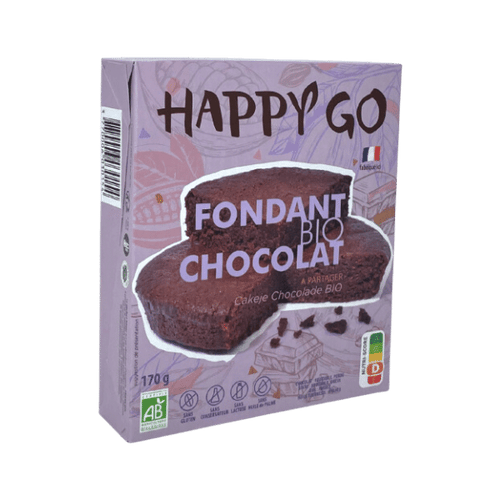 Happy Go - Fondant au chocolat sans gluten bio - 170g