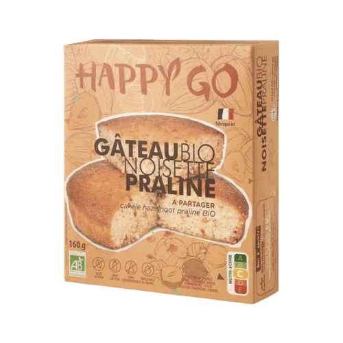 Happy Go - Gâteaux à la noisette pralinée sans gluten bio - 160g