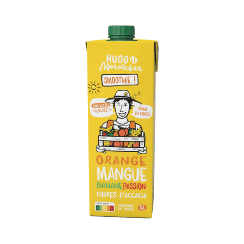 Hugo le Maraîcher - Smoothie orange - mangue - passion - 1L