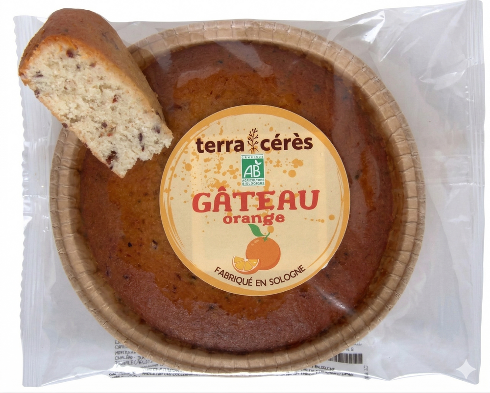 Gâteau à l'orange douce bio - 170g