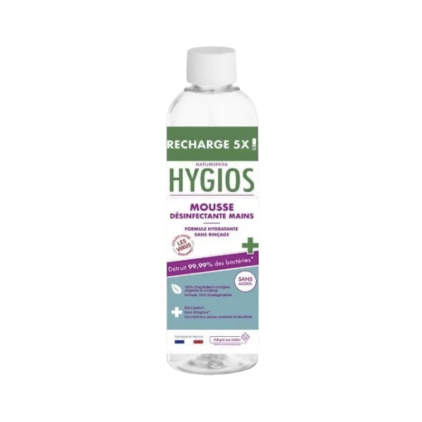 Hygios - Recharge mousse désinfectante pour les mains - 250ml